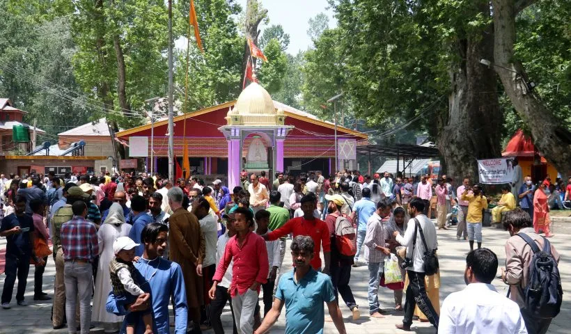 Hundreds of Kashmiri Pandit devotees leave for Kheer Bhawani mela