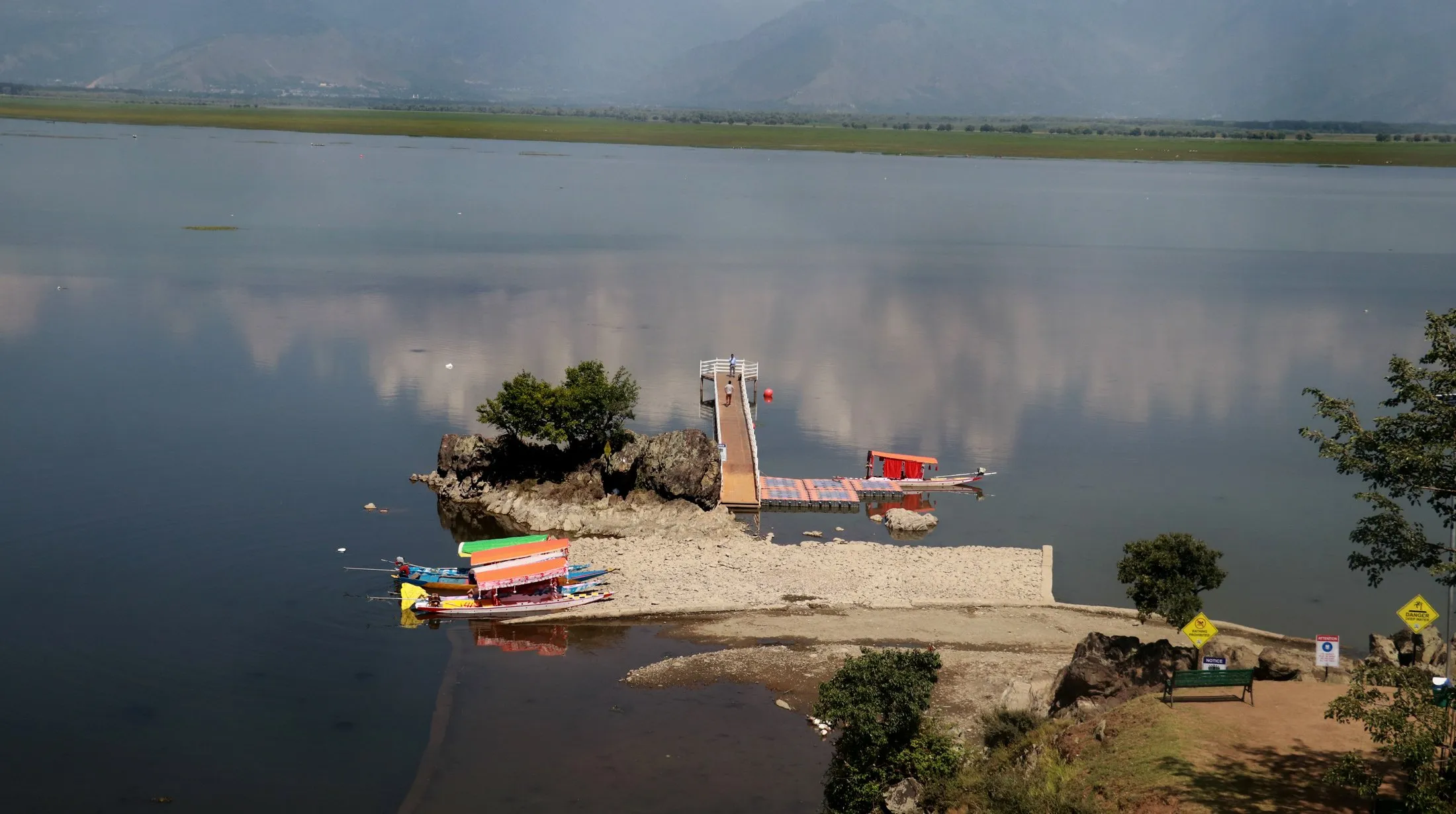 Wular lake swells in Kashmir, officials say maintaining guard