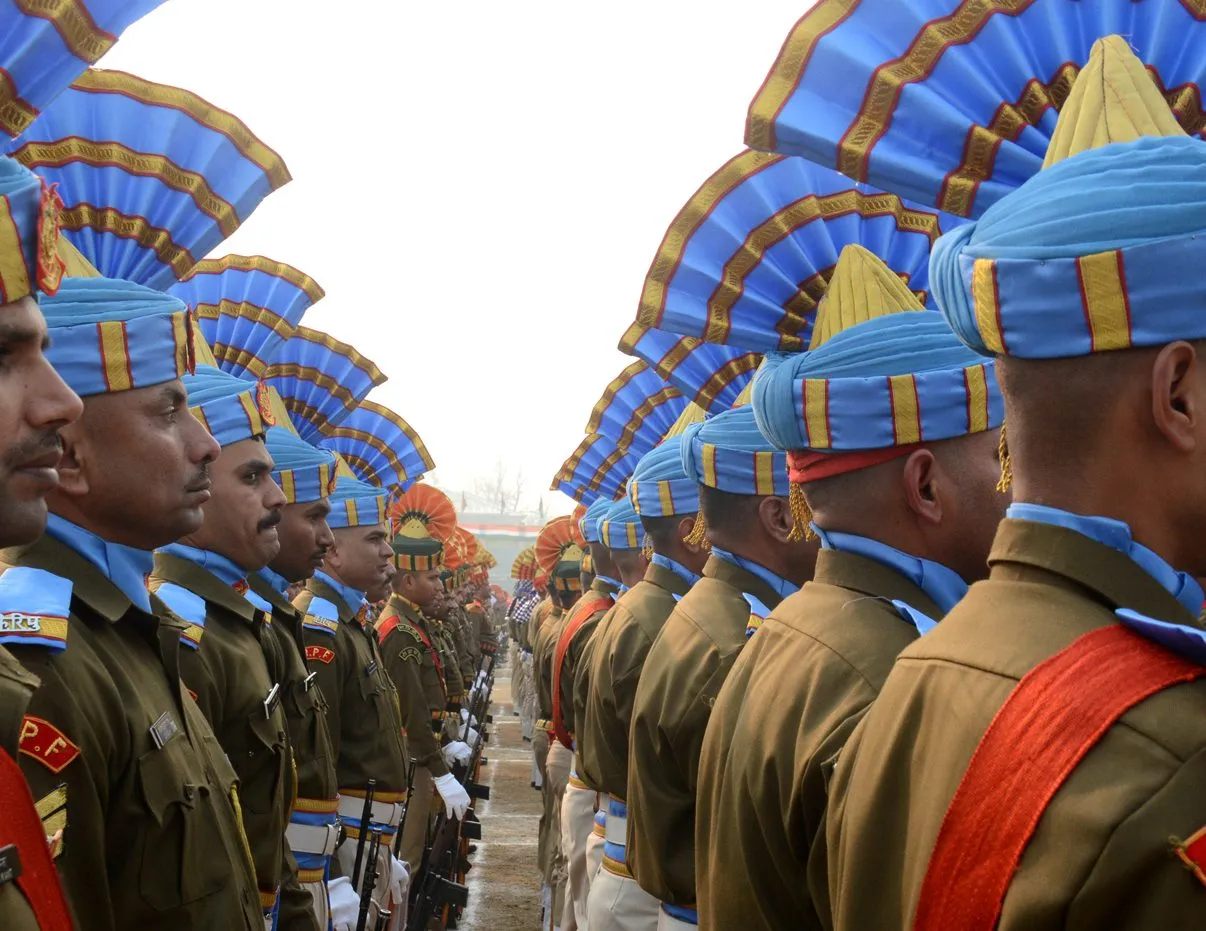 Full dress rehearsal for the upcoming Republic Day parade at Bakshi stadium in Srinagar 4