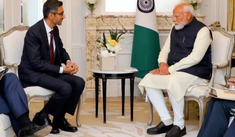 PM Modi meets Pichai in France, discusses 'India’s digital transformation’