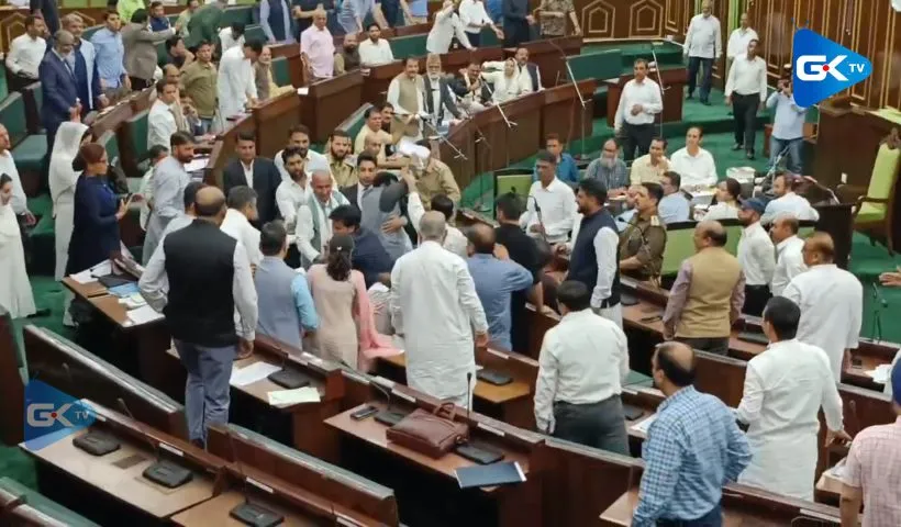 Scuffle in Jammu and Kashmir assembly, MLAs marshalled out
