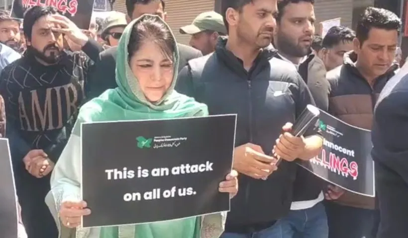 Mehbooba Mufti appeals for caution after Pahalgam attack, warns against alienating civilians