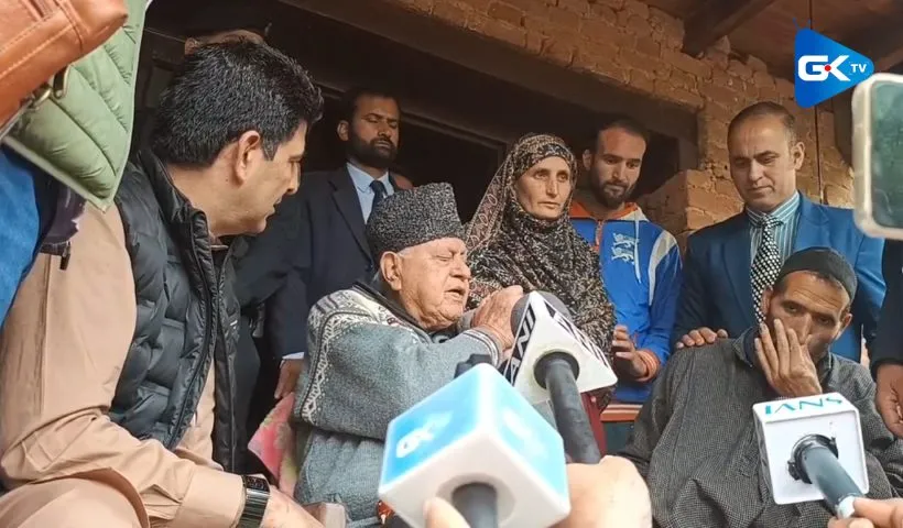 "Kashmir was and will always be a part of India": Farooq Abdullah after meeting tourists in Pahalgam