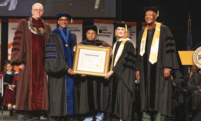 VIT Chancellor G Viswanathan receives honorary doctorate from US University