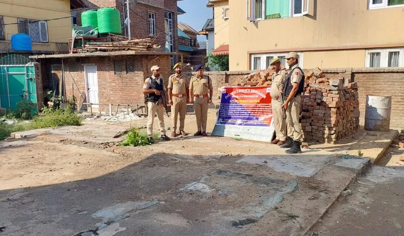 Srinagar Police attach property worth ₹1.5 crores under Unlawful Activities (Prevention) Act