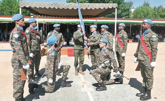 Indian battalion in Lebanon undergoes command transfer in UN peacekeeping mission