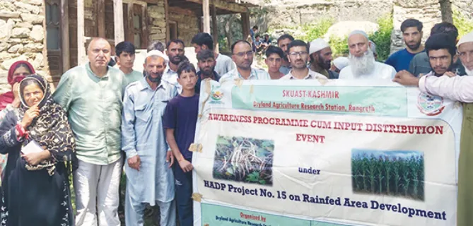 SKUAST-K brings rainfed farming know-how to Machil’s high-altitude farmers