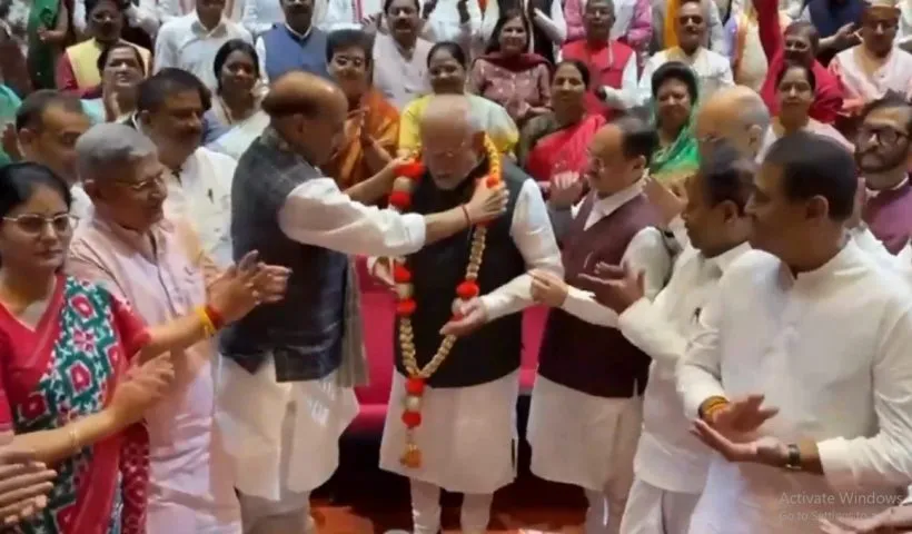 PM Modi, top BJP leaders attend NDA Parliamentary meeting