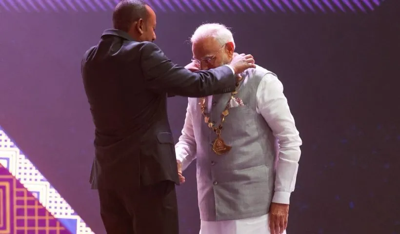 PM Modi conferred Ethiopia’s highest award during his first bilateral visit