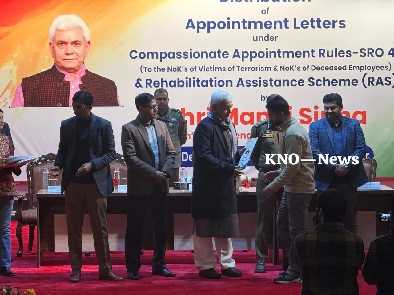 “Tribute to their sacrifice”: LG hands over job letters to terror victim families in Srinagar