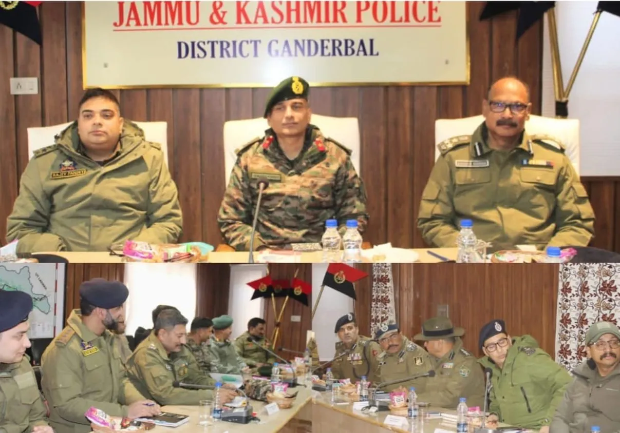 Joint security review meeting of tourist places falling in Central Kashmir Range held in Ganderbal