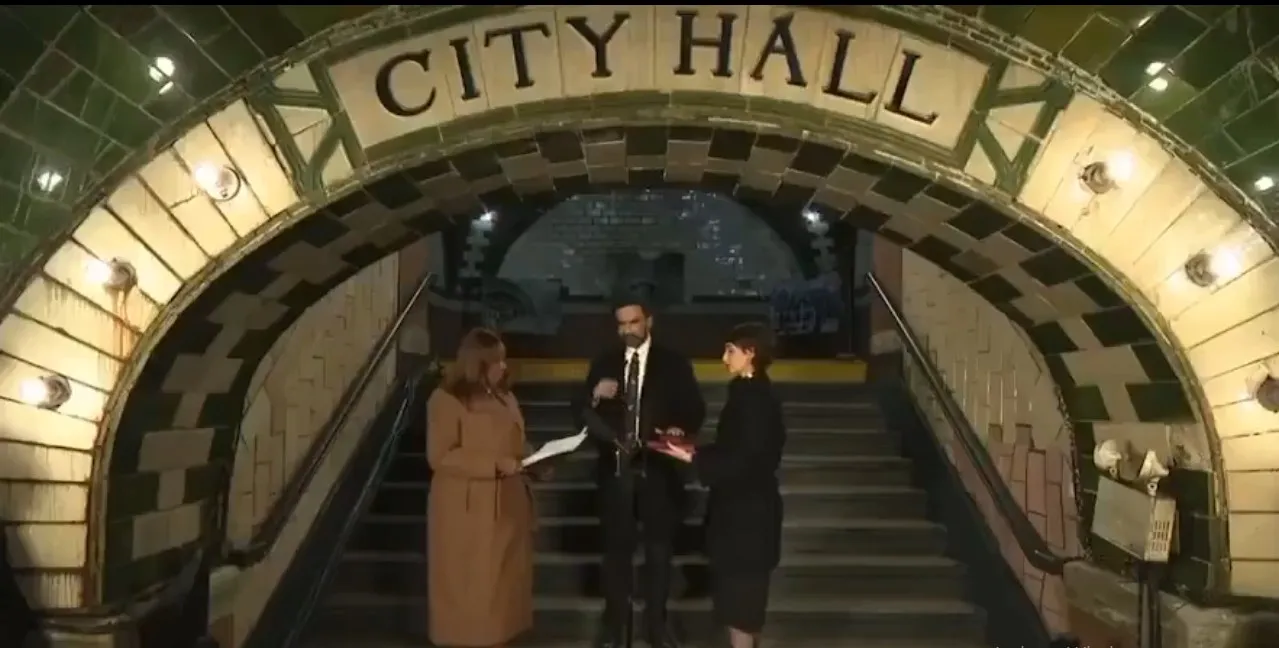 Zohran Mamdani sworn in as New York City mayor at historic subway station