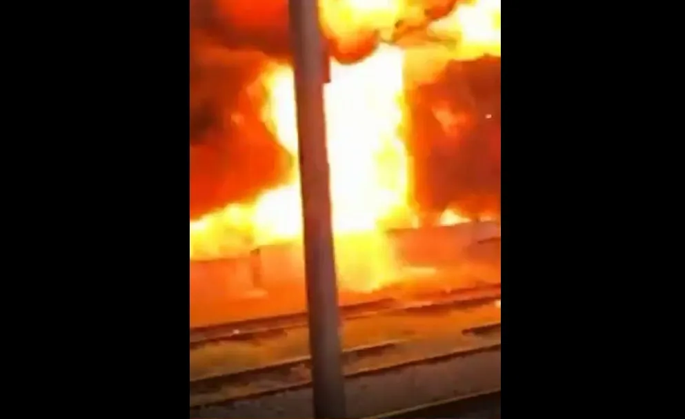 Massive fire guts 200 vehicles in TN's Thrissur railway station parking area