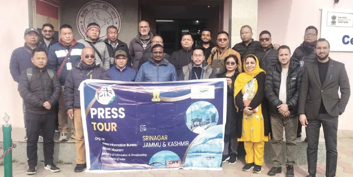 Media delegation from Mizoram arrives in Srinagar on 5-day Press Tour