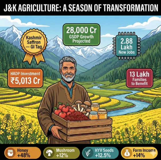 Agriculture sector anchors J&K economy: Economic Survey