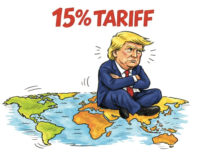 Trump announces hike in tariffs to 15% on all countries