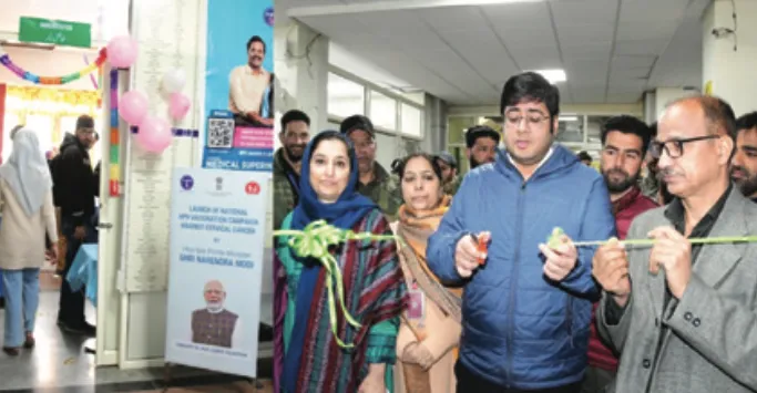 DC Ganderbal launches HPV Vaccination Campaign at District Hospital