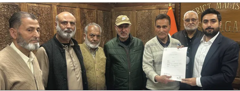 SMC pensioners flag declining benefits, submit memorandum to DC Srinagar